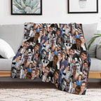 Dave Franco Collage Versatility Throw Blanket
