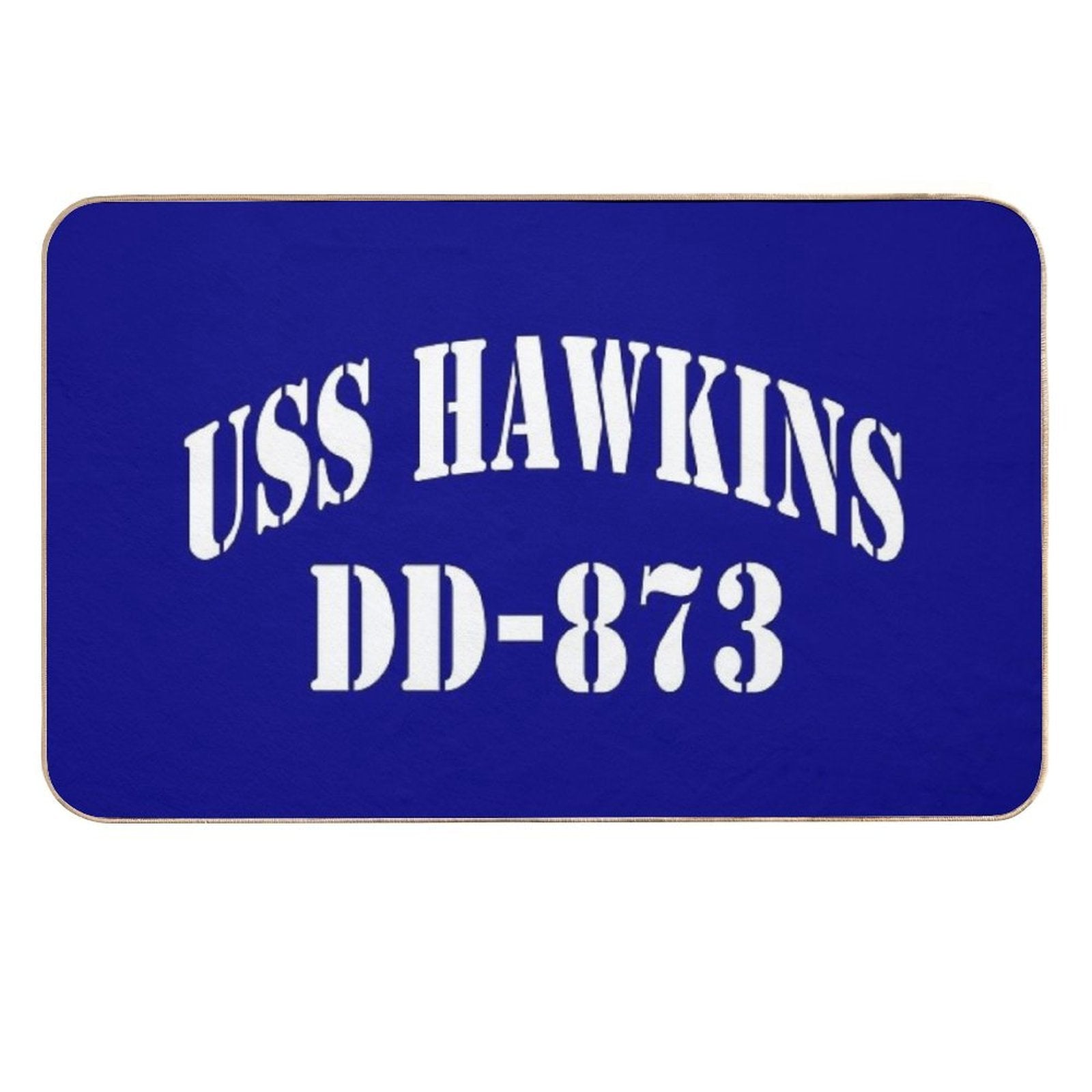 USS HAWKINS (DD-873) SHIP'S STORE  Easy To Clean Bath Mat