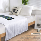 “Flourish of The Earth Mandala – Sacred Geometry Honoring Nature’s Harmony All-season Throw Blanket