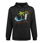Beach Bum Surfboard Waves Tan Water Ocean Sea Nautical Layering Staple Hoodie