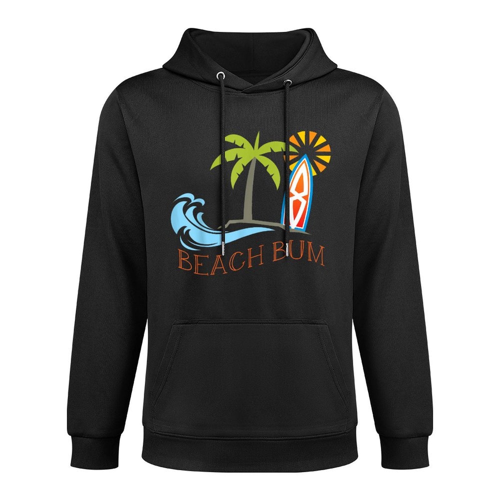 Beach Bum Surfboard Waves Tan Water Ocean Sea Nautical Layering Staple Hoodie