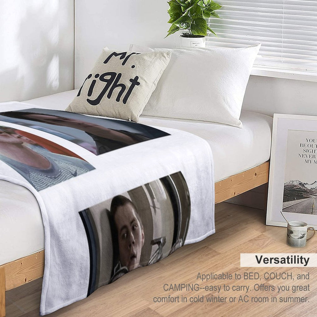 Teen Wolf Stiles Sticker Pack Sustainable Throw Blanket