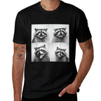 Laughing Raccoon Face Trash Raccoons Unique Quirky Animal  Trendy Pattern T-Shirt