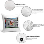 Classic 'BBC Test Card' Soft Ultra-Soft Texture Throw Pillow