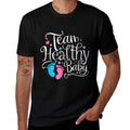 Team Healthy Baby Shower Gender Reveal Party  Graphic-printed T-Shirt