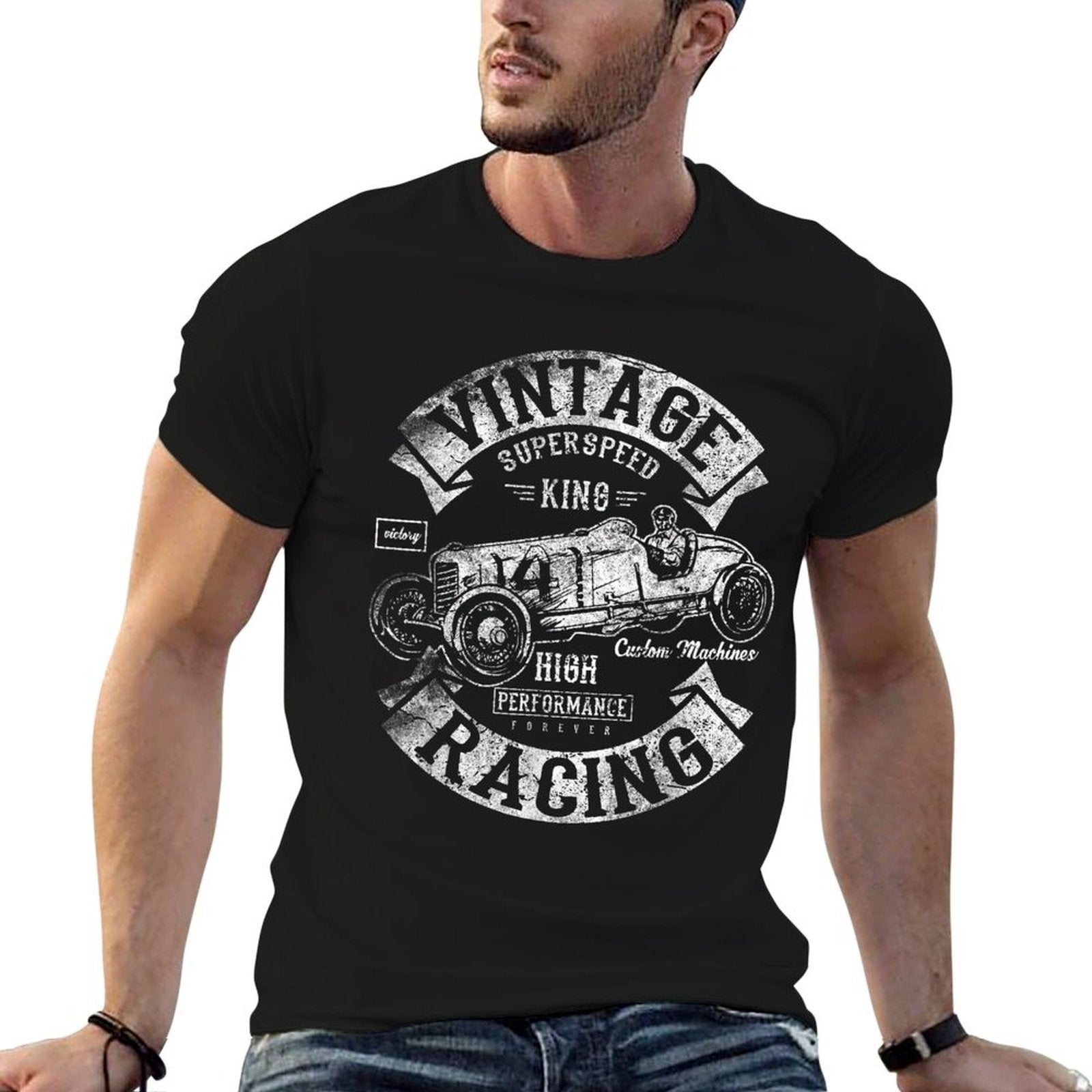 Vintage Superspeed King Racing Car Gifts Love Old Cars  Quick-drying T-Shirt