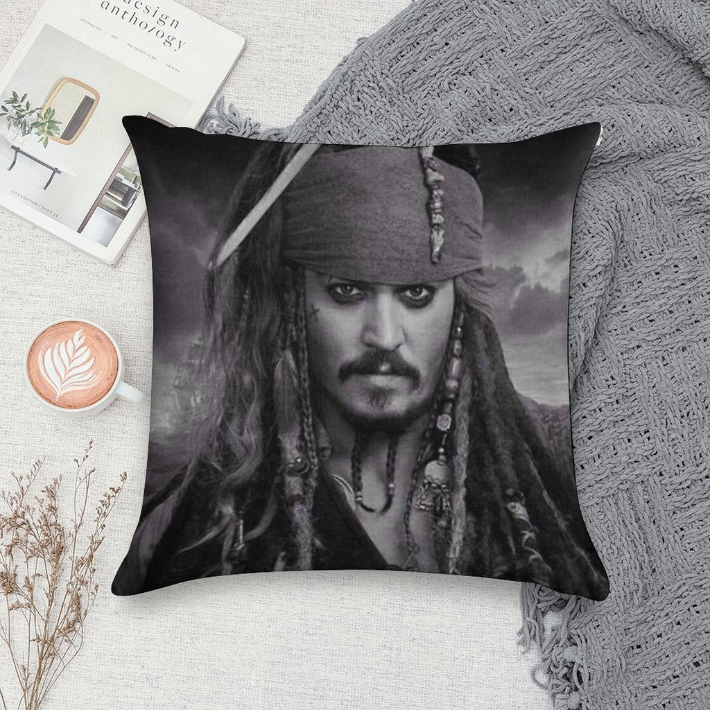 Jack Sparrow Soft Reinforced Edging Throw Pillow