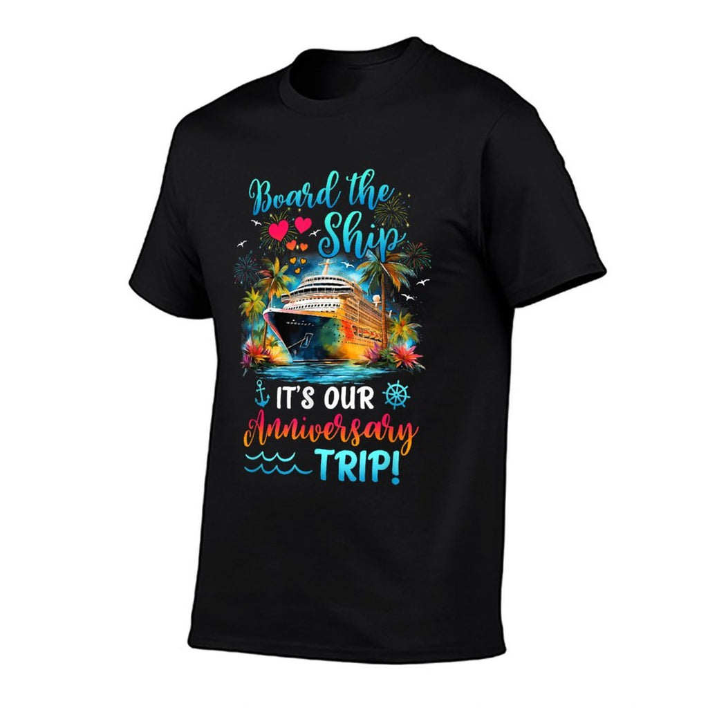 Its Our Anniversary Trip Couples Matching Marriage Cruise  Stretchy T-Shirt
