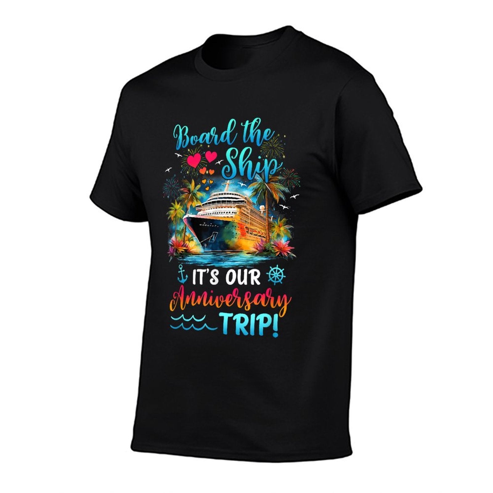 Its Our Anniversary Trip Couples Matching Marriage Cruise  Stretchy T-Shirt