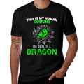 This Is My Human Costume Im Really A Dragon Halloween  Slim-fit Cut T-Shirt