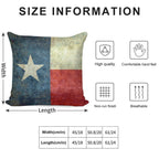 Texas Flag Soft Fade-Resistant Throw Pillow