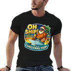 Oh Ship! Funny Santa Family Matching Christmas Cruise  Versatile T-Shirt