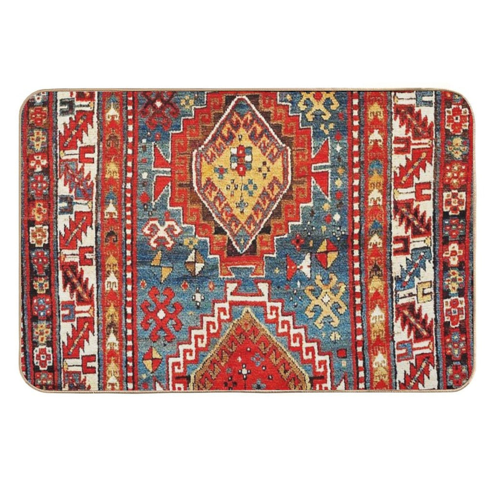 Kazak Southwest Caucasus Rug Print  Anti-Trip Bath Mat