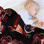 ATEEZ SAN  FIREWORKS Plush Throw Blanket