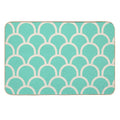Scallop Green Durable Bath Mat