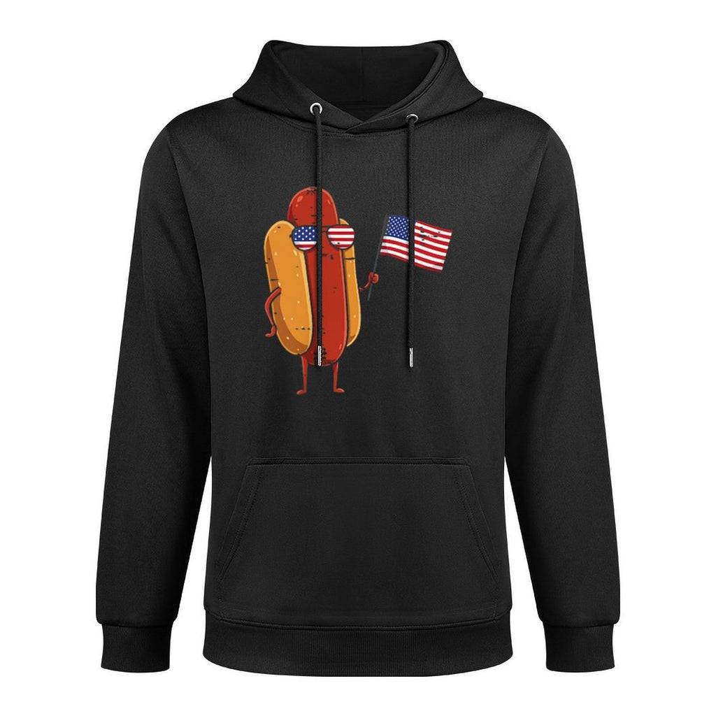 4th Of July Hotdog USA Pocket Sausage Patriot Men Women Kids Unisex Design Hoodie