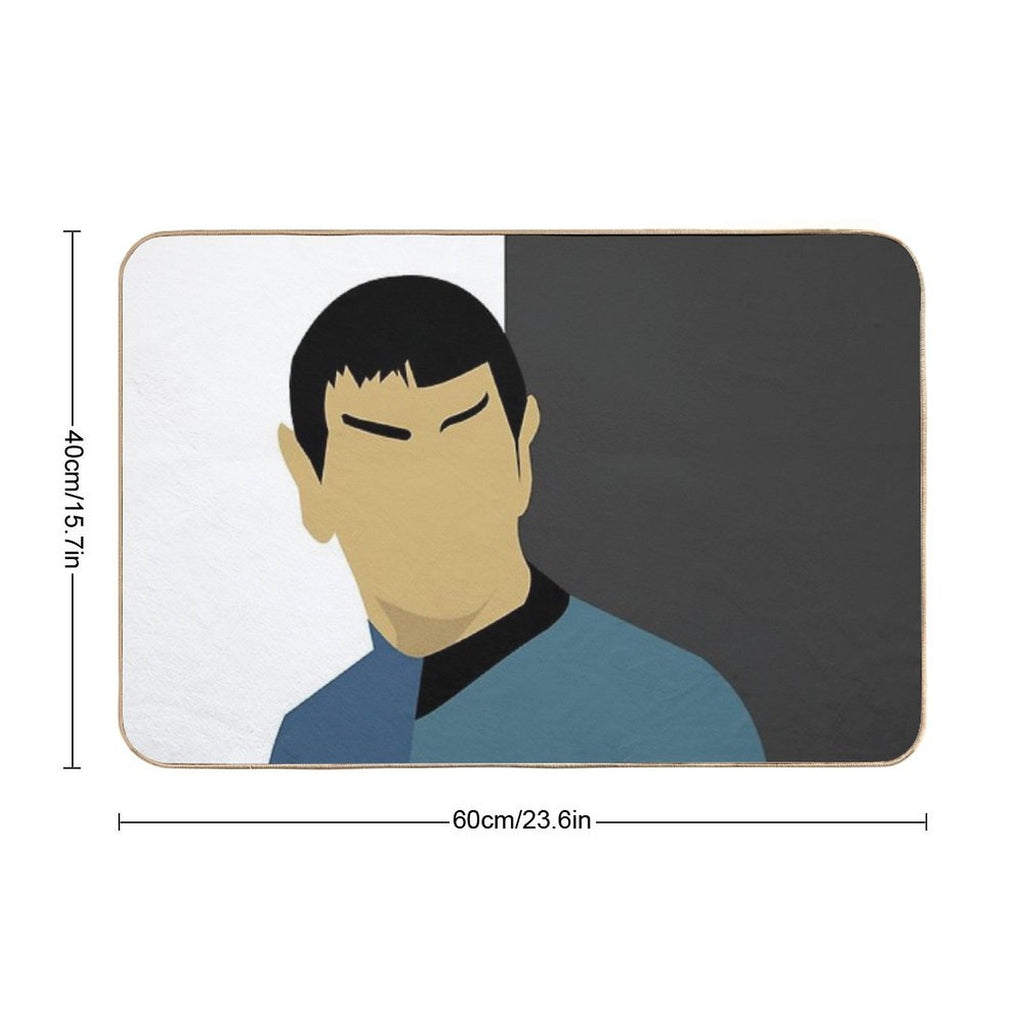 Spock Torn  Repositionable Bath Mat