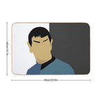 Spock Torn  Repositionable Bath Mat