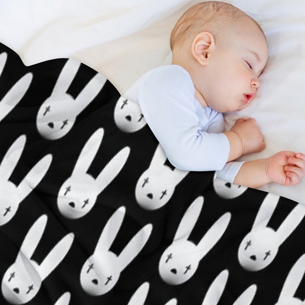 Bad Bunny Logo Oasis Tour 2019 2020 Budiyanto Anti-pilling Throw Blanket