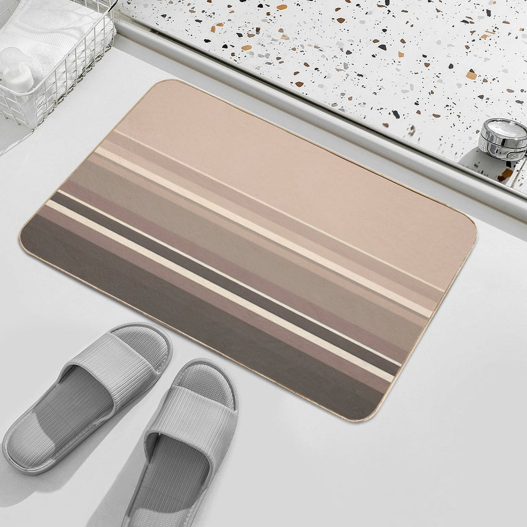 Classic Stripes Pattern Durable Bath Mat