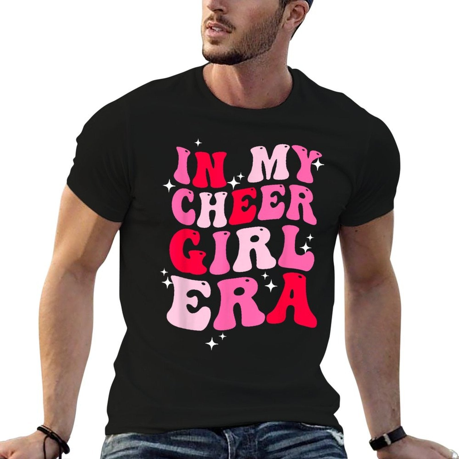 In My Cheer Girl Era Groovy Cheerleader Cheerleading Girl  Classic T-Shirt
