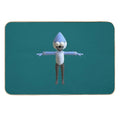 T-Posing Mordecai  Dirt-Trapping Bath Mat