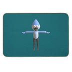 T-Posing Mordecai  Dirt-Trapping Bath Mat