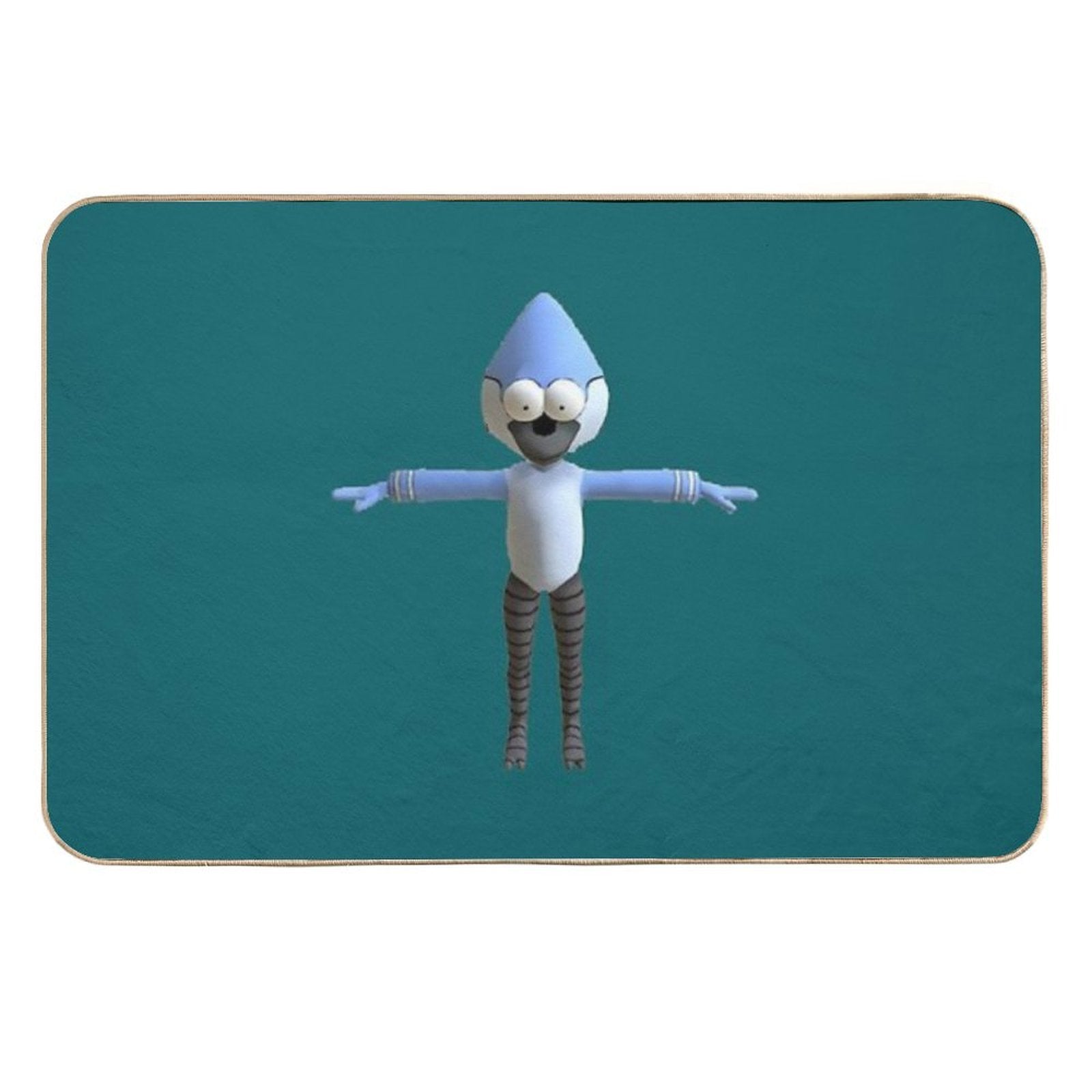 T-Posing Mordecai  Dirt-Trapping Bath Mat