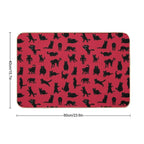 Void Cats Pattern (Red)  Repositionable Bath Mat