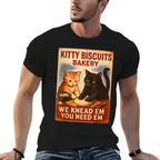Kitty Biscuits Bakery We Knead Em You Need Em Funny Cat  Versatile T-Shirt
