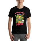 Teenage Mutant Ninja Turtles Christmas Pizza  Eco-friendly Material T-Shirt