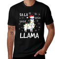 Fa La La Llama Women Men Kids Funny Llama Christmas  Polyester Blend T-Shirt