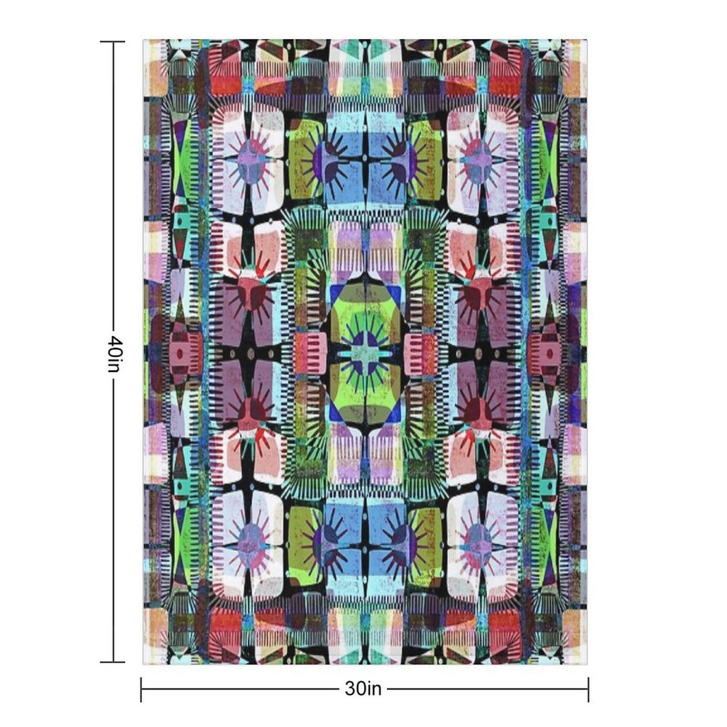 Solar 3   Abstract Sun Pattern Durable Throw Blanket