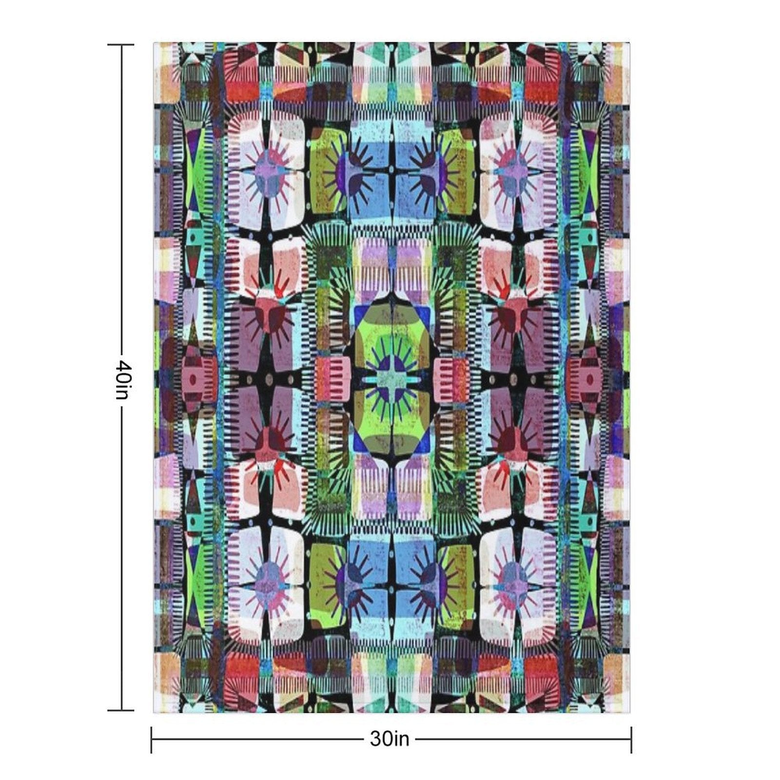 Solar 3   Abstract Sun Pattern Durable Throw Blanket