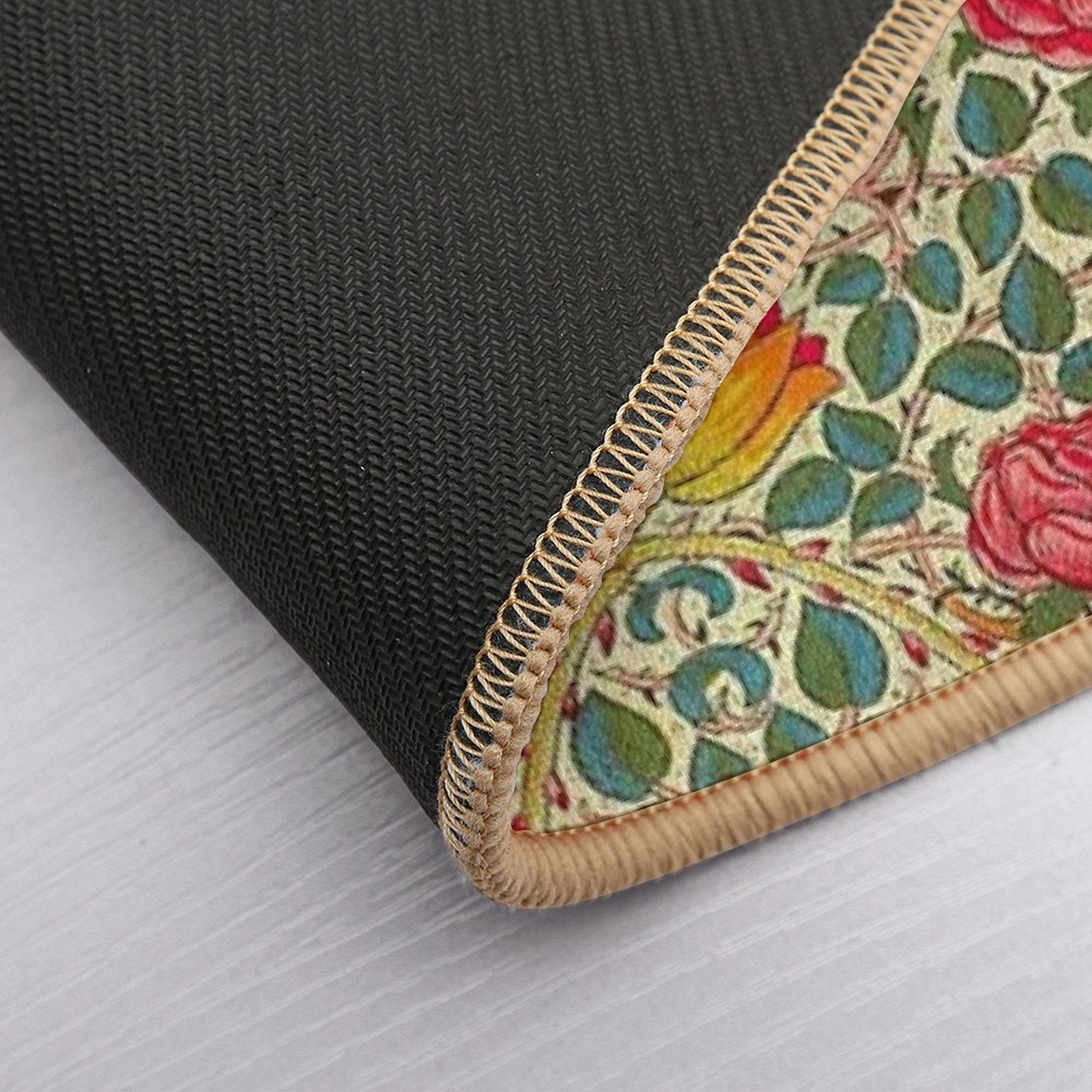 Rose Chintz William Morris Vintage Pattern  High-Traffic Bath Mat