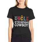 Uncle 1st Birthday Cowboy Western Uncle Birthday Boy  Quick-drying T-Shirt