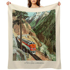 Califronia Zephyr Poster Wrinkle-free Throw Blanket