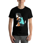 I Love Mom Tattoo Bernese Mountain Dog Funny Mothers Day Raglan Baseball  Slim-fit Cut T-Shirt
