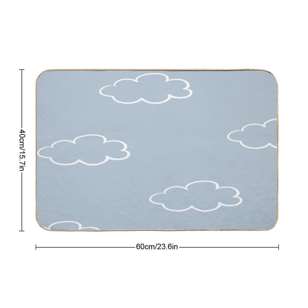 Clouds  Easy Maintenance Bath Mat