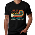 Funny Life Is Good, Pickleball Makes It Better  Summer-ready Fabric T-Shirt