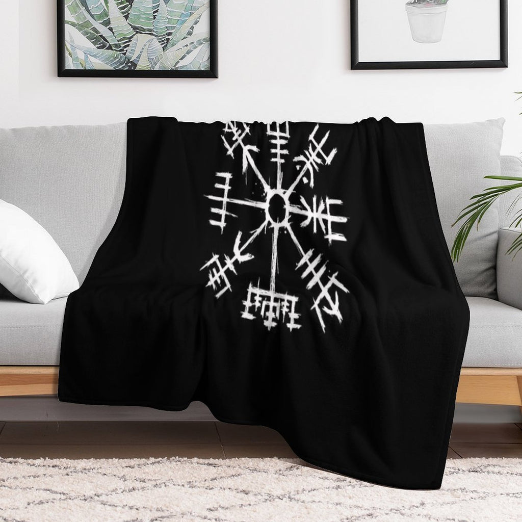 Viking Compass Vegvisir Lightweight Throw Blanket