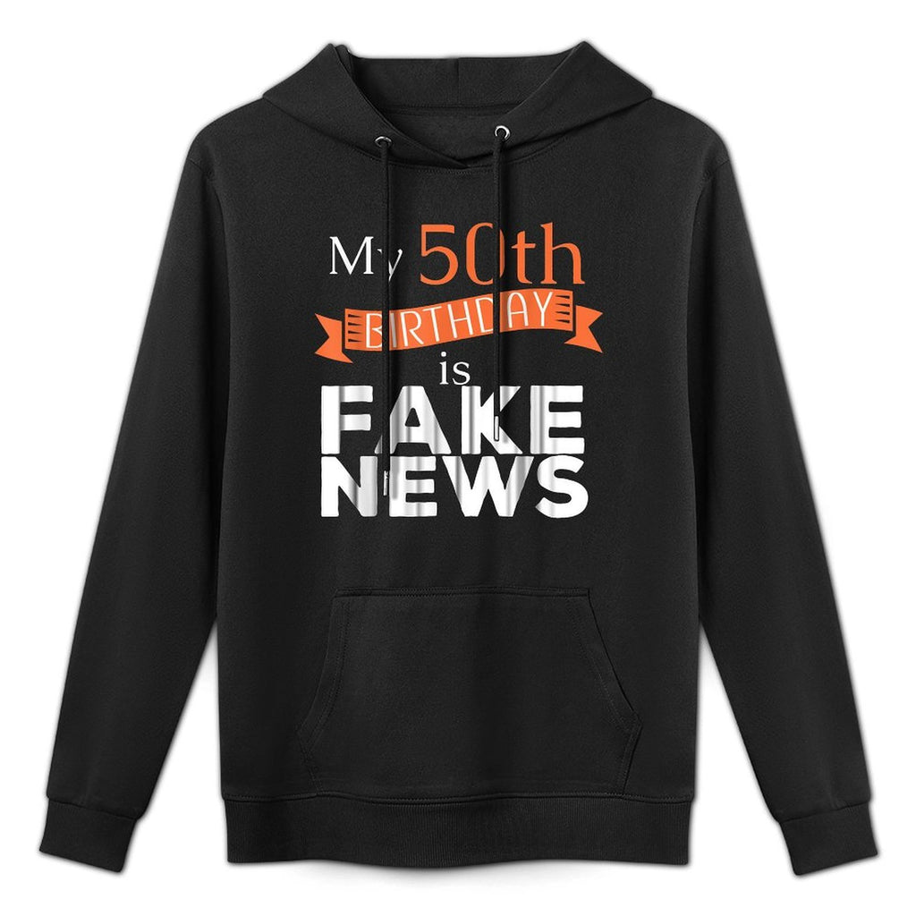Funny 50th Birthday Fake News Men Women Customizable Surface Hoodie