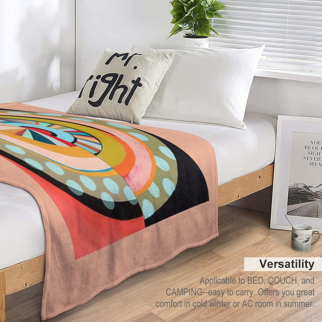 Moving Target No. 59.4 Durable Throw Blanket