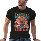 Lake Tahoe California Nature Hiking Mountains Outdoors Retro  Cotton T-Shirt