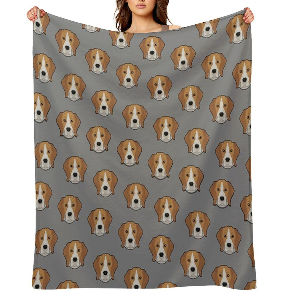 BEAGLES, BEAGLES AND MORE CUTE BEAGLES ~  BEDDING All-season Throw Blanket