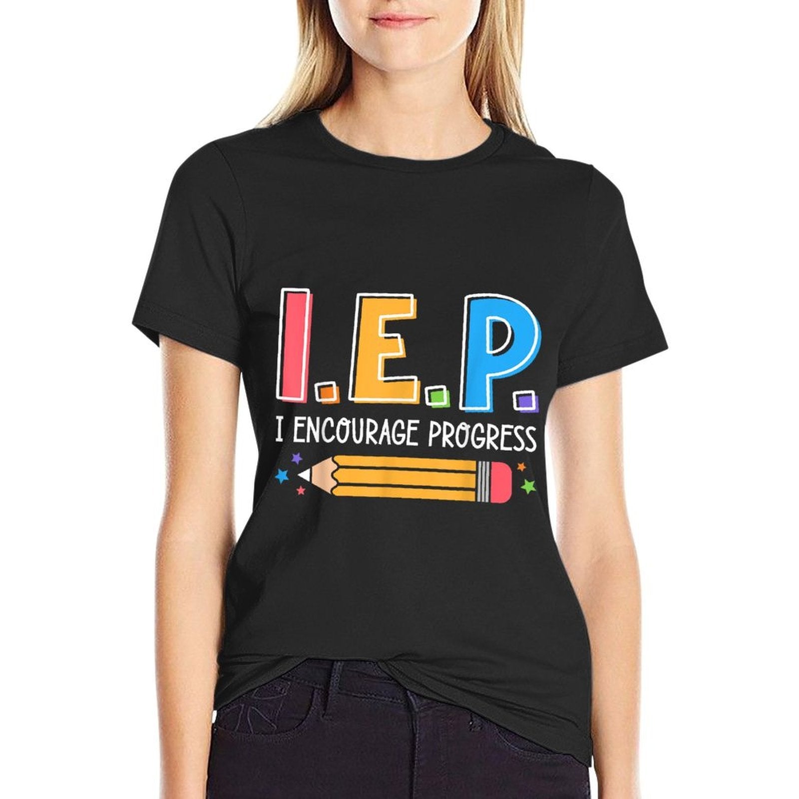 I E P I Encourage Progress Special Education Teacher  Trendy Pattern T-Shirt