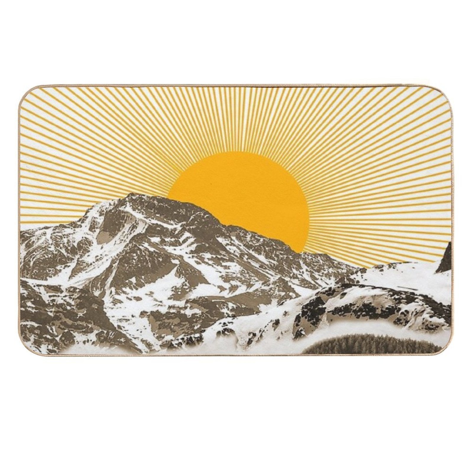 Mountainscape  Odorless Bath Mat