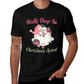 Balls Deep in Christmas Spirit Funny Xmas Design  Graphic-printed T-Shirt