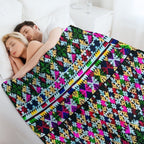 Iu Mien Trendy  Embroidery Easy Care Throw Blanket