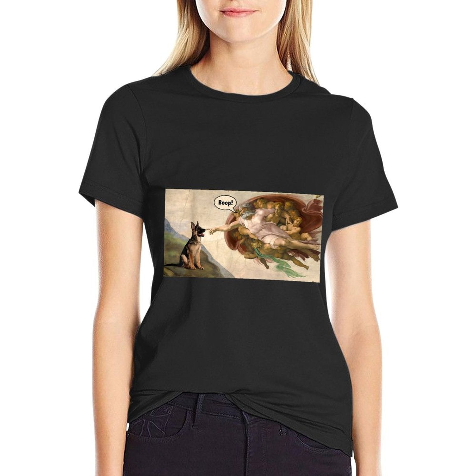 Boop The Snot of A German Shepherd Funny Dog Meme  Vintage-inspired T-Shirt